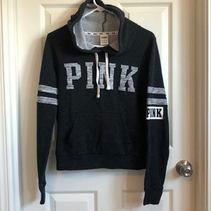 Pink hooded sweatshirt